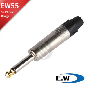 E&amp;W EW55 55 모노 커넥터 악기용 TS 폰 플러그